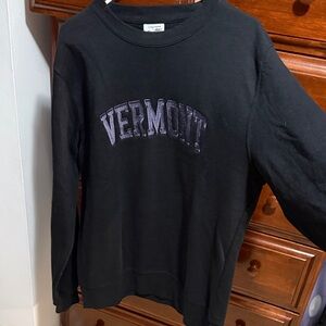 Gildan Black Sweatshirt with Vermont Text
